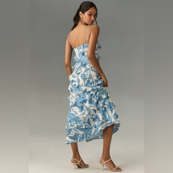 Walter Baker Dresses & Skirts - Anthropologie Walter Baker Sleeveless Ruffled Midi Dress